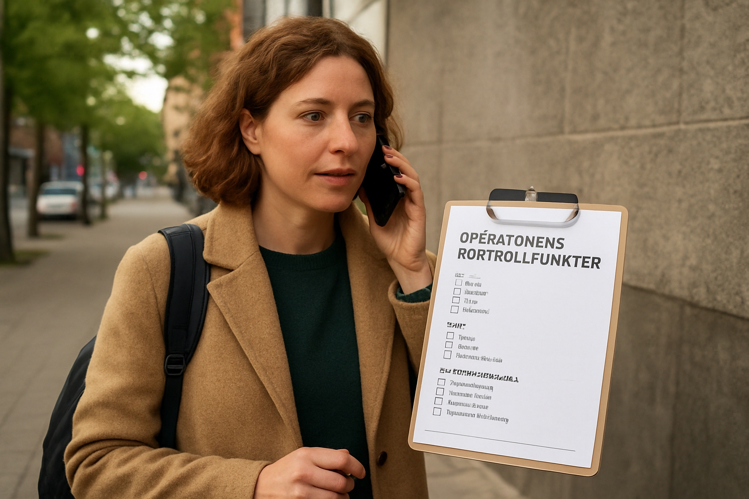 Operatörens kontrollpunkter för resor, vårdkontakter och solcellsdrift